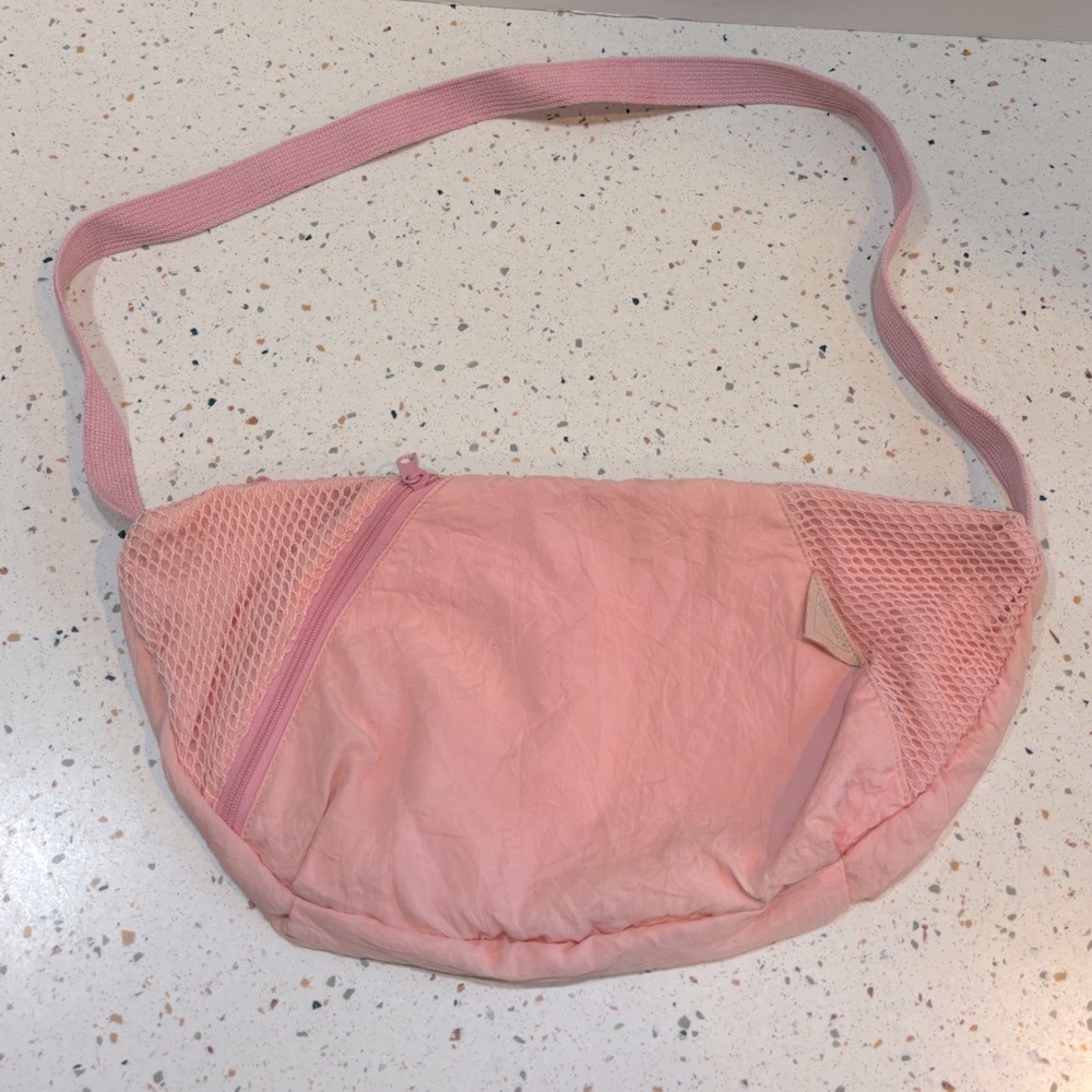 Vintage 1980s Space Sac Sling Shoulder Bag Pink Nylon‎ - Picture 14 of 16